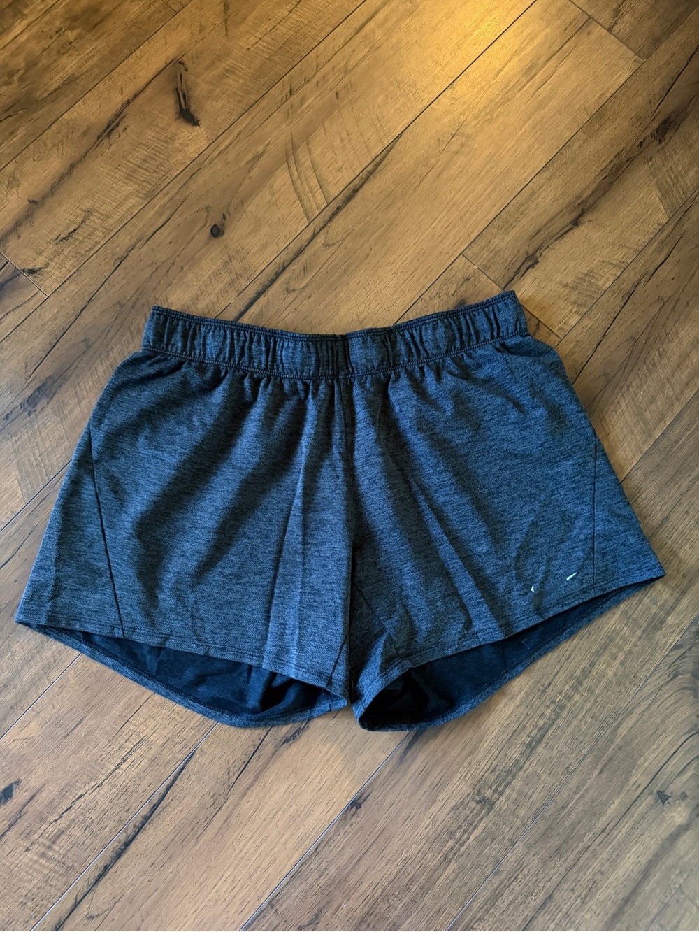 Nike Women's Heather Charcoal Athletic Shorts